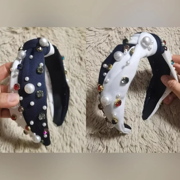 Pearl and Gem Embellished Headbands - Picture 2 of 8